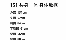 身体数据更新2024★星艺人型